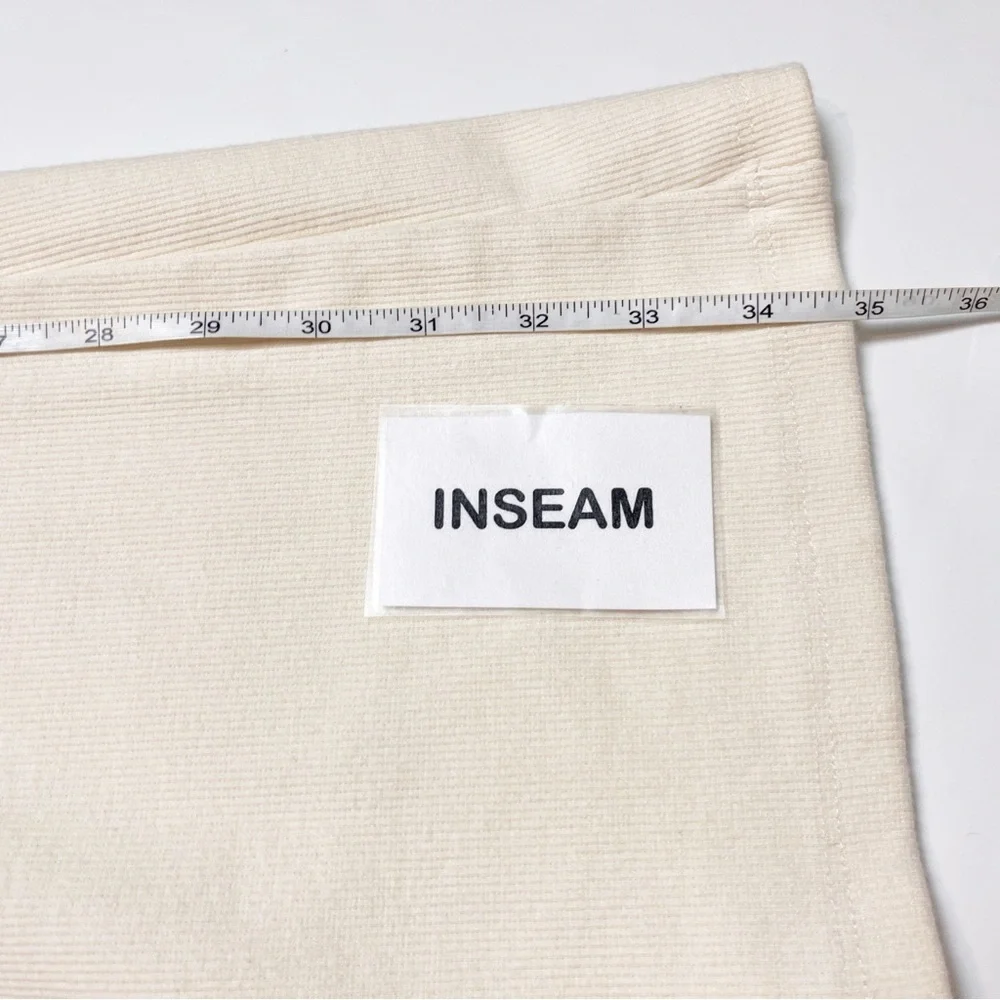 Subsurface NWT Hostess Pant Large Ivory stretch high waist flare‎ leg whale tail